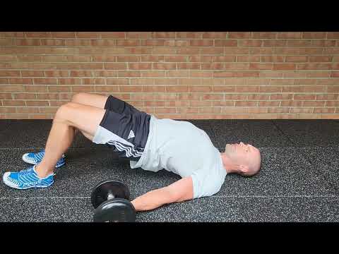 Bridge Position Dumbbell Curl