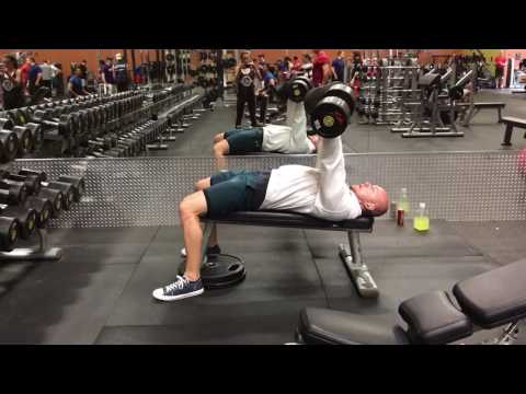 Slight Decline Dumbbell Bench Press